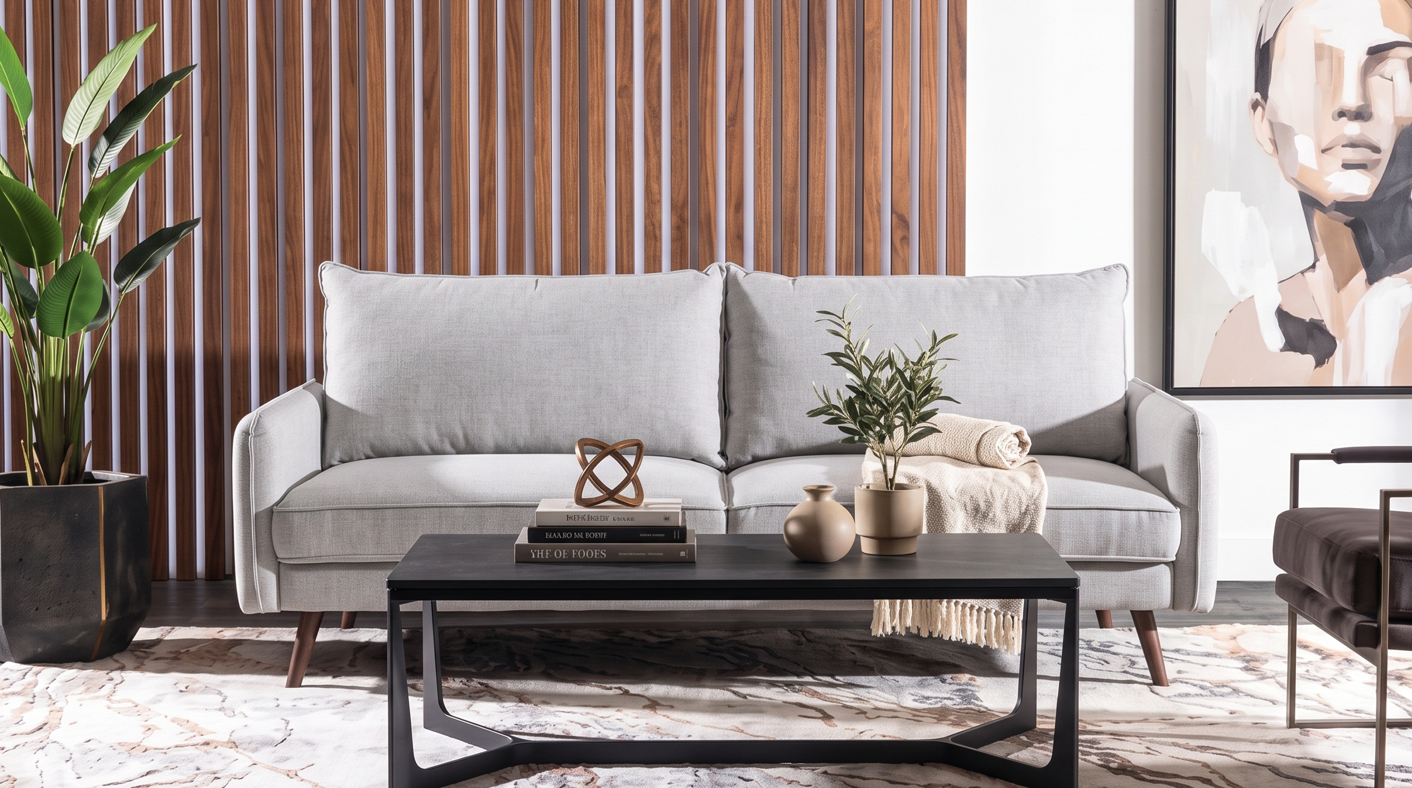 TUTTO SOFA NOGAL NATURAL GRIS