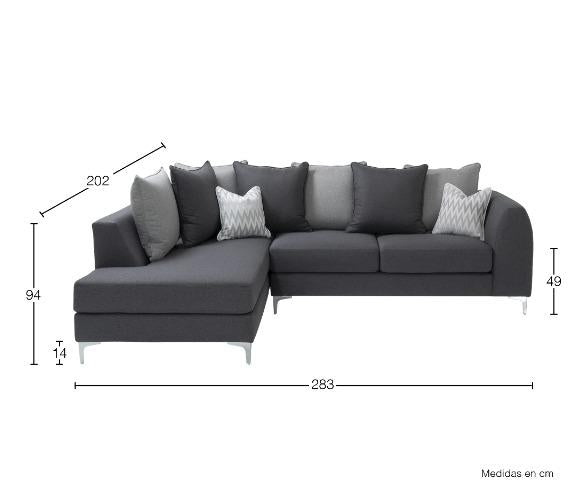 EBONY SALA MODULAR IZQUIERDA TREND GRAY