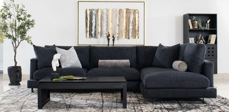 VANCOUVER SALA MODULAR DERECHA ROWDY EBONY BLACK