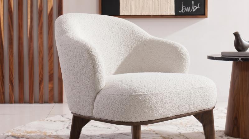 VERONA SILLON OCASIONAL COPENHAGUE LINEN PATA WALNUT CM460-1D-F