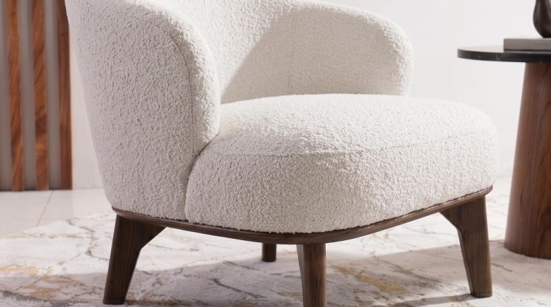 VERONA SILLON OCASIONAL COPENHAGUE LINEN PATA WALNUT CM460-1D-F