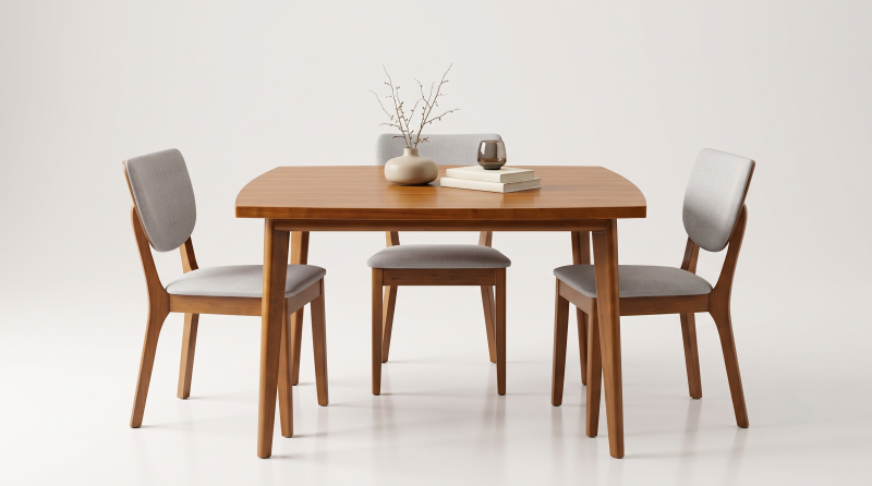 NORDICO ANTECOMEDOR NOGAL NATURAL 110 X 110 AC1209-03