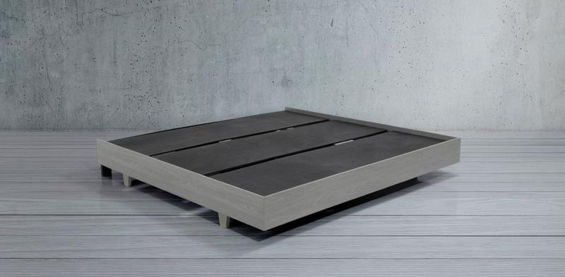 CONSTANZA BASE CAMA K.S. GRIS