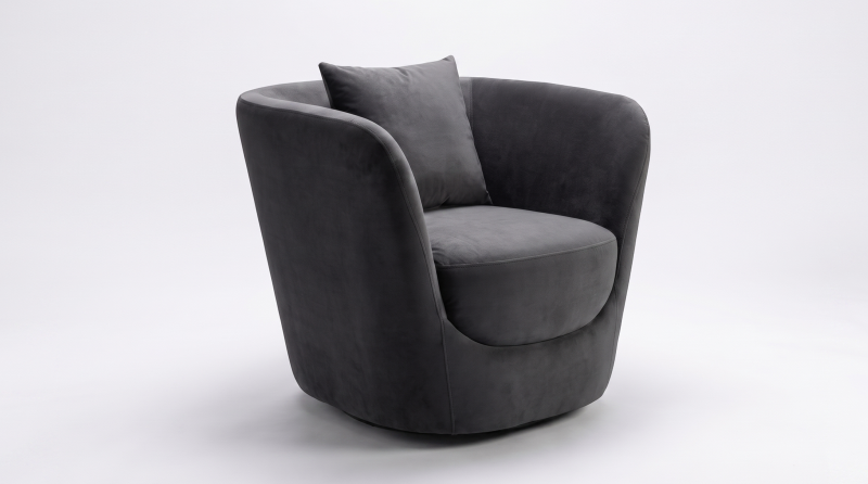 VIVA SILLON OCASIONAL GIRATORIO GOLF BLACK CM250-SW-F