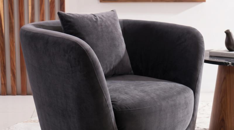 VIVA SILLON OCASIONAL GIRATORIO GOLF BLACK CM250-SW-F