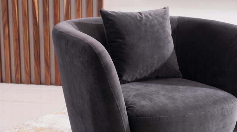 VIVA SILLON OCASIONAL GIRATORIO GOLF BLACK CM250-SW-F