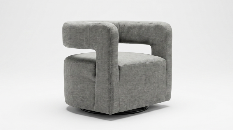 MAX SILLON OCASIONAL GIRATORIO TRAFFIC SMOKE BLUE LSG400-SW-F