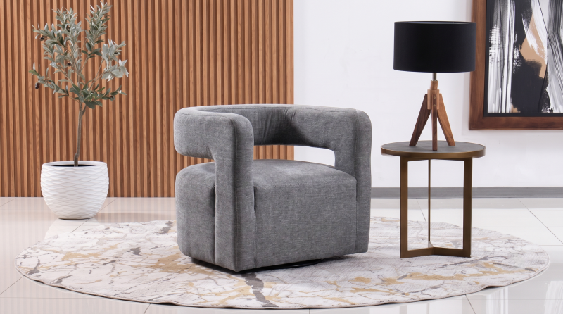 MAX SILLON OCASIONAL GIRATORIO TRAFFIC SMOKE BLUE