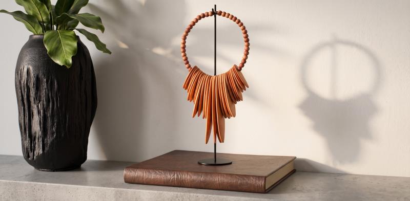 COLLAR AFRICANO CAFÉ BST9417