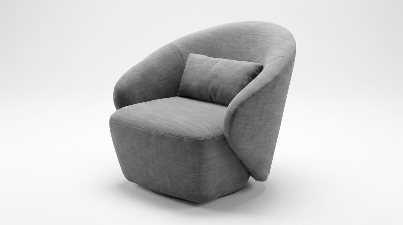 LIAM SILLON OCASIONAL GIRATORIO NUBE NEGRO CM830-SWF