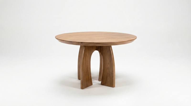 NIKK MESA COMEDOR REDONDA CHAPA PAROTA 120 D