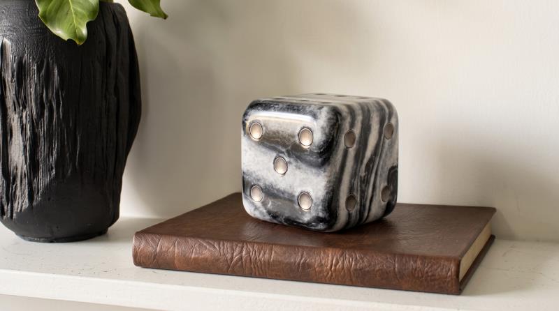DADO ACCESORIO DECORATIVO GRANDE GRIS EV19825-01