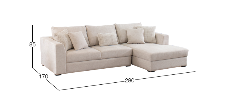 BALIK SALA MODULAR DERECHA PHOENIX TAUPE