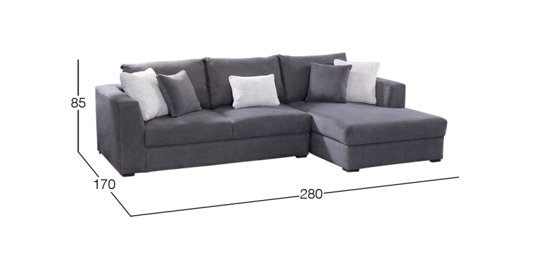 BALIK SALA MODULAR DERECHA PHOENIX GREY