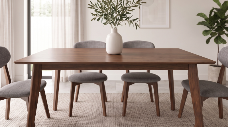 VALENTINA MESA COMEDOR RECTANGULAR NOGAL LW-150-MR-NOG