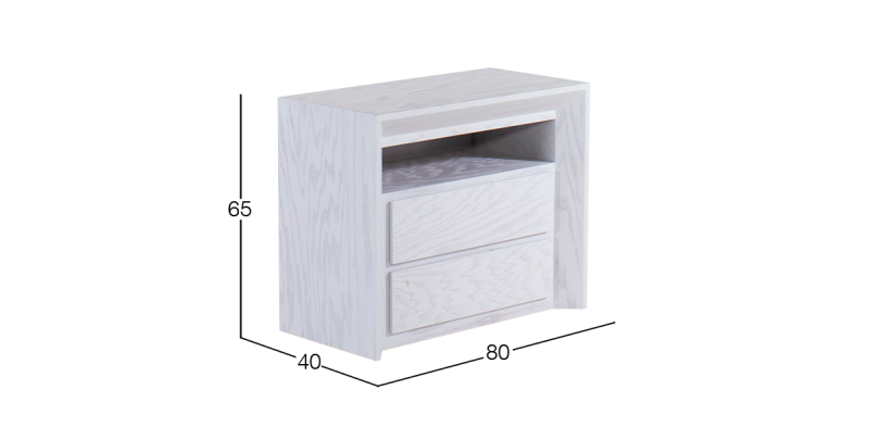 KEYSER BURO 80 CM GRIS