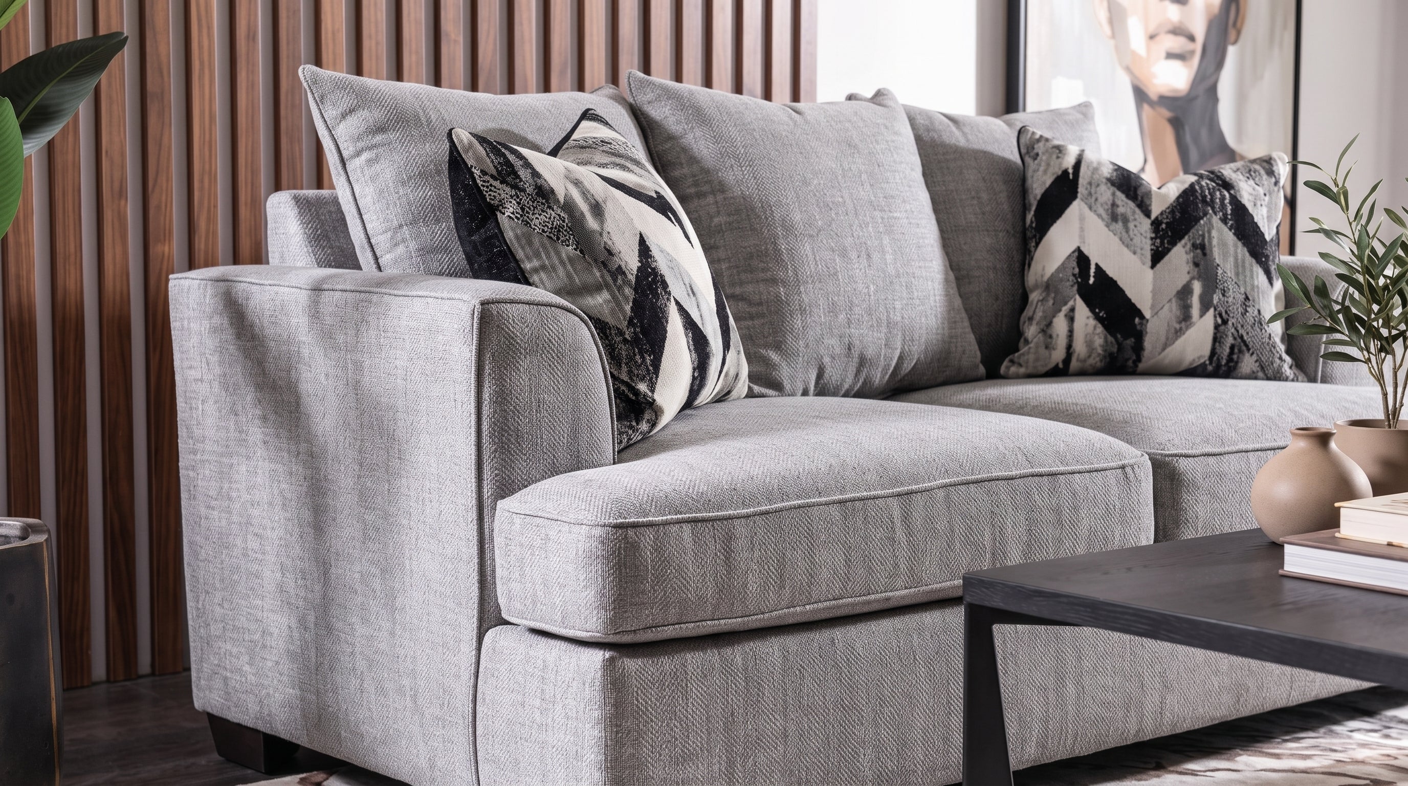 CANBERRA LOVE SEAT GRIS (HIGHLIGHT SILVER)