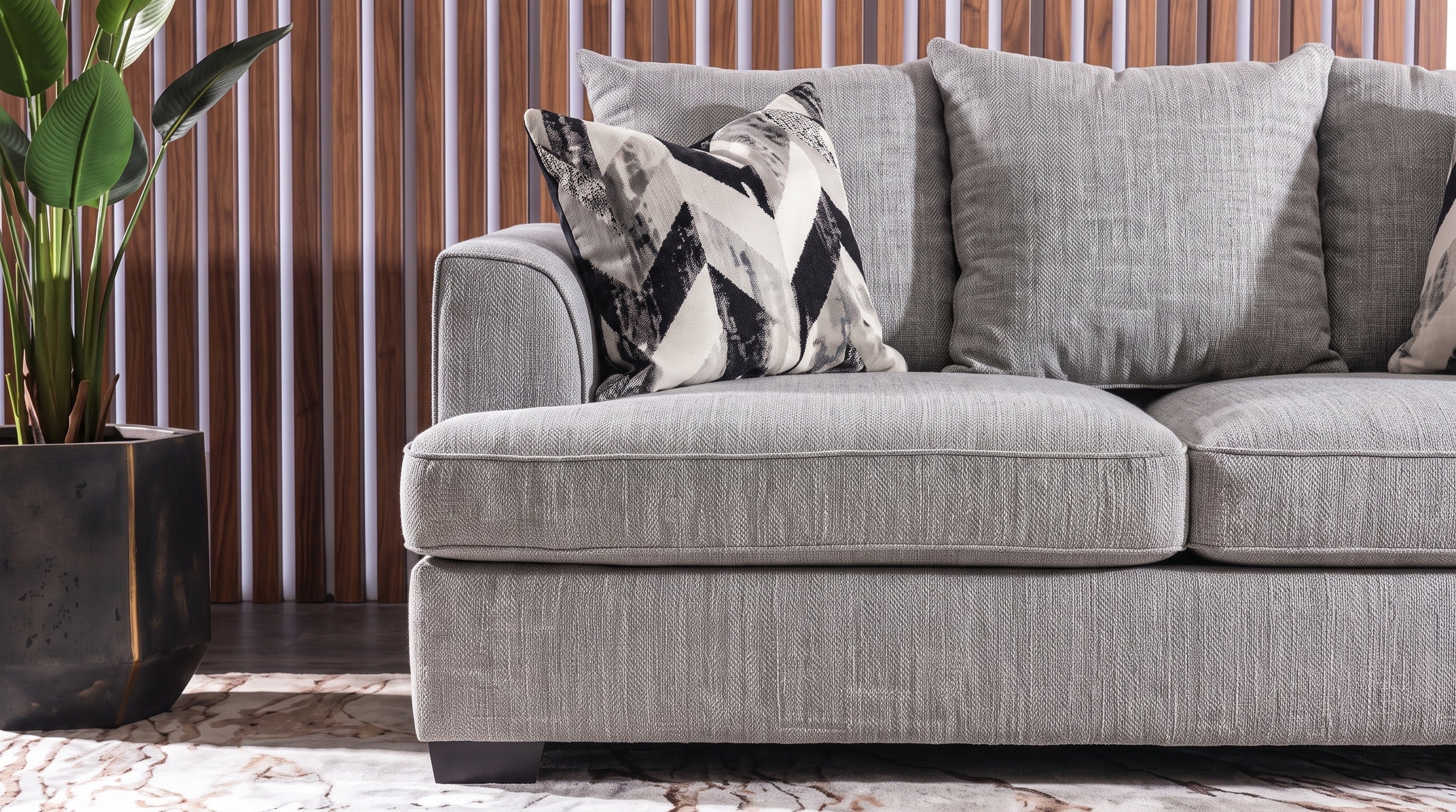 CANBERRA LOVE SEAT GRIS (HIGHLIGHT SILVER)
