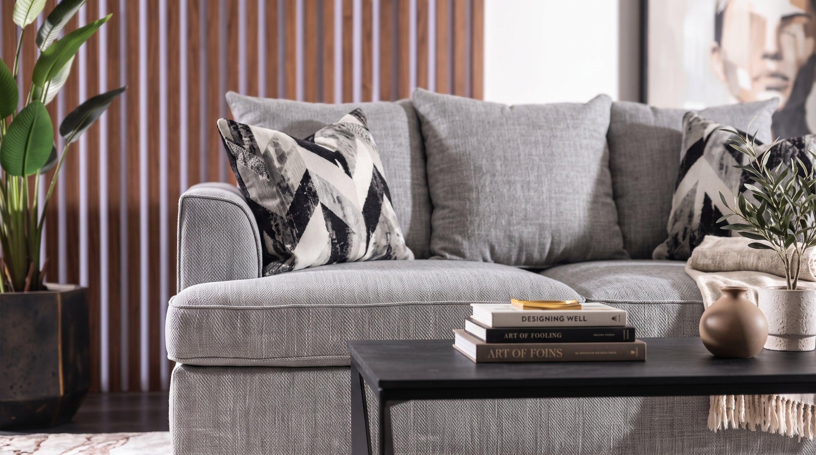 CANBERRA SOFA GRIS (HIGHLIGHT SILVER)