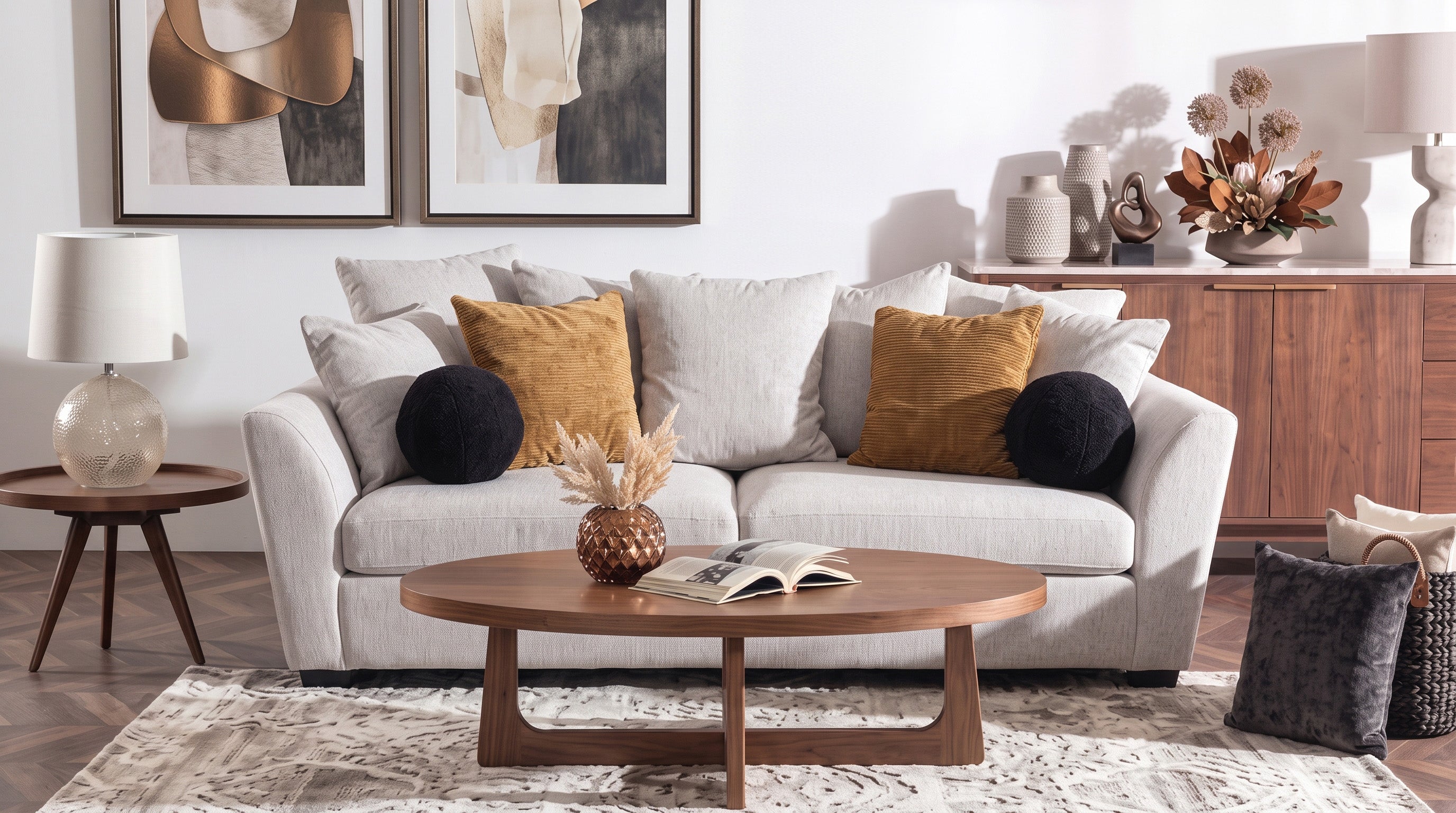 CLARISSA SOFA BOLTON FLAX