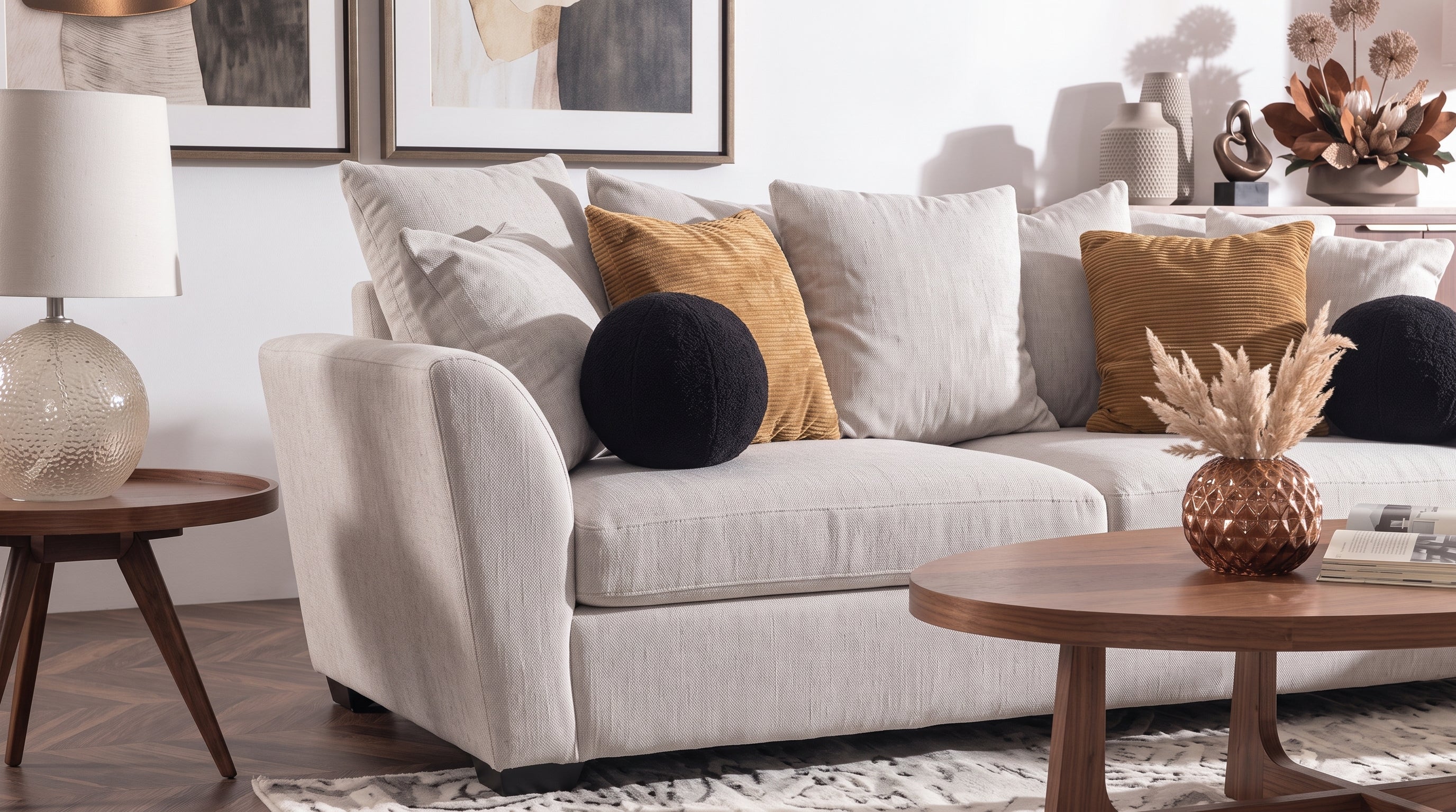 CLARISSA SOFA BOLTON FLAX