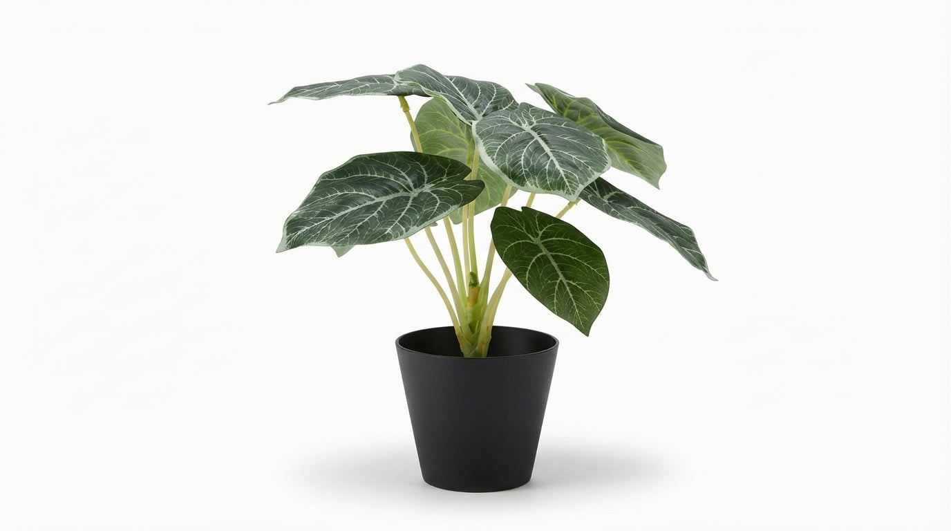 ALOCASIA PLANTA ARTIFICIAL EN MACETA