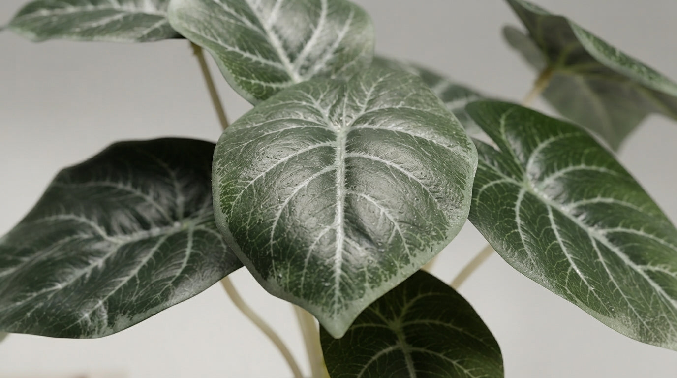 ALOCASIA PLANTA ARTIFICIAL EN MACETA