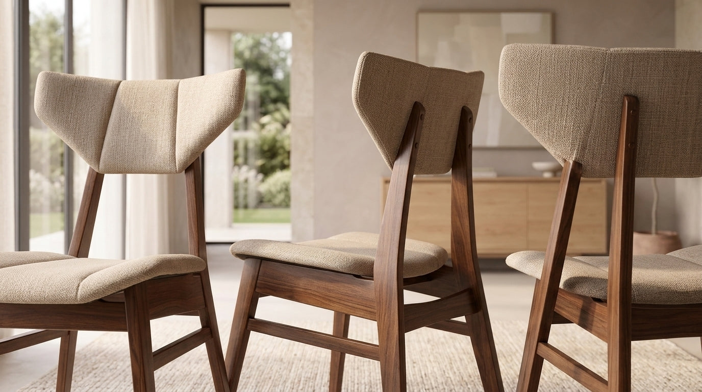 VALLERY SILLA NOGAL TELA BEIGE