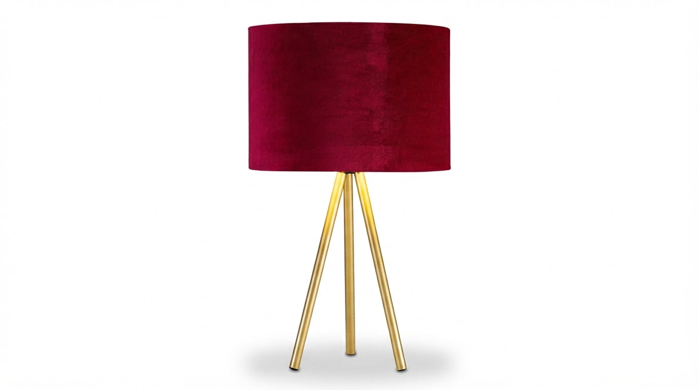 LAURA LAMPARA DE MESA ROJA