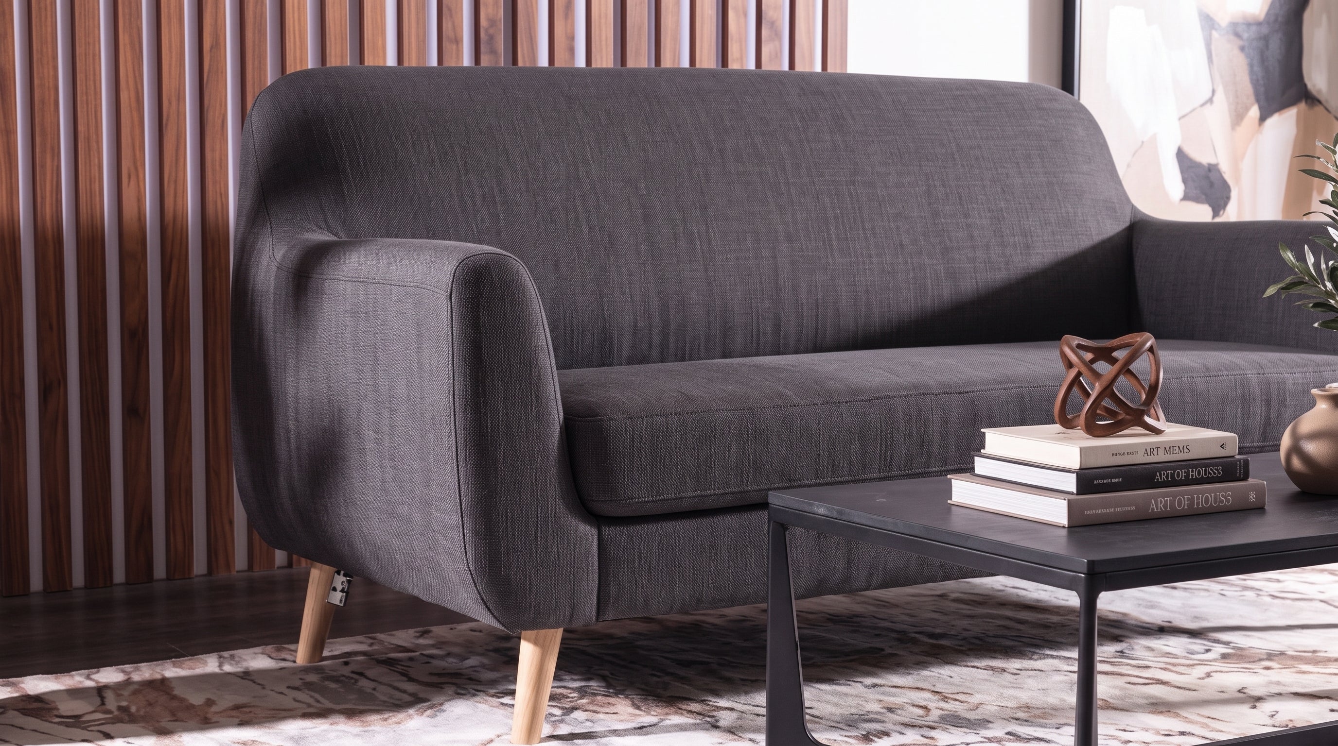 GRIMALDI LOVE SEAT GRIS OBSCURO