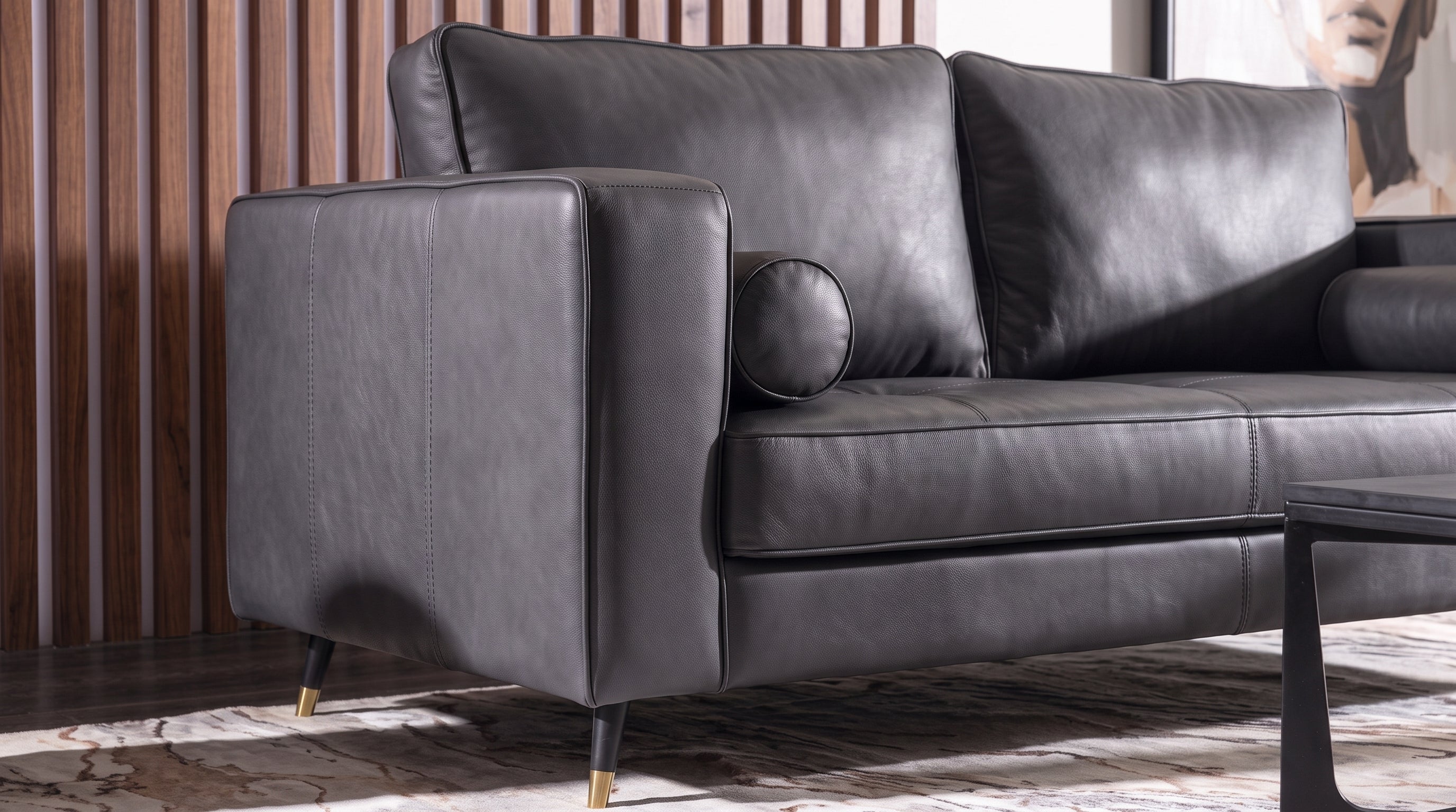 HAVEN LOVE SEAT PIEL MATCH GRIS