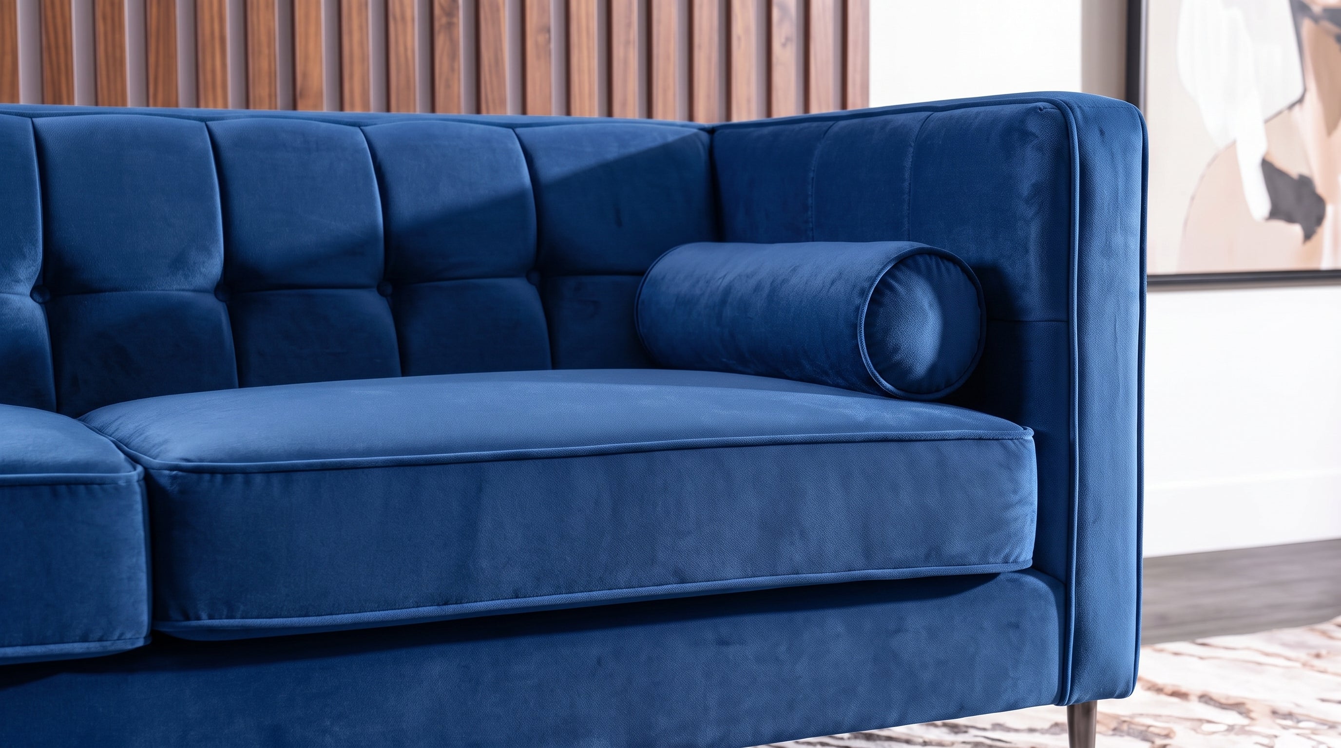 MADISON SOFA TERCIOPELO AZUL
