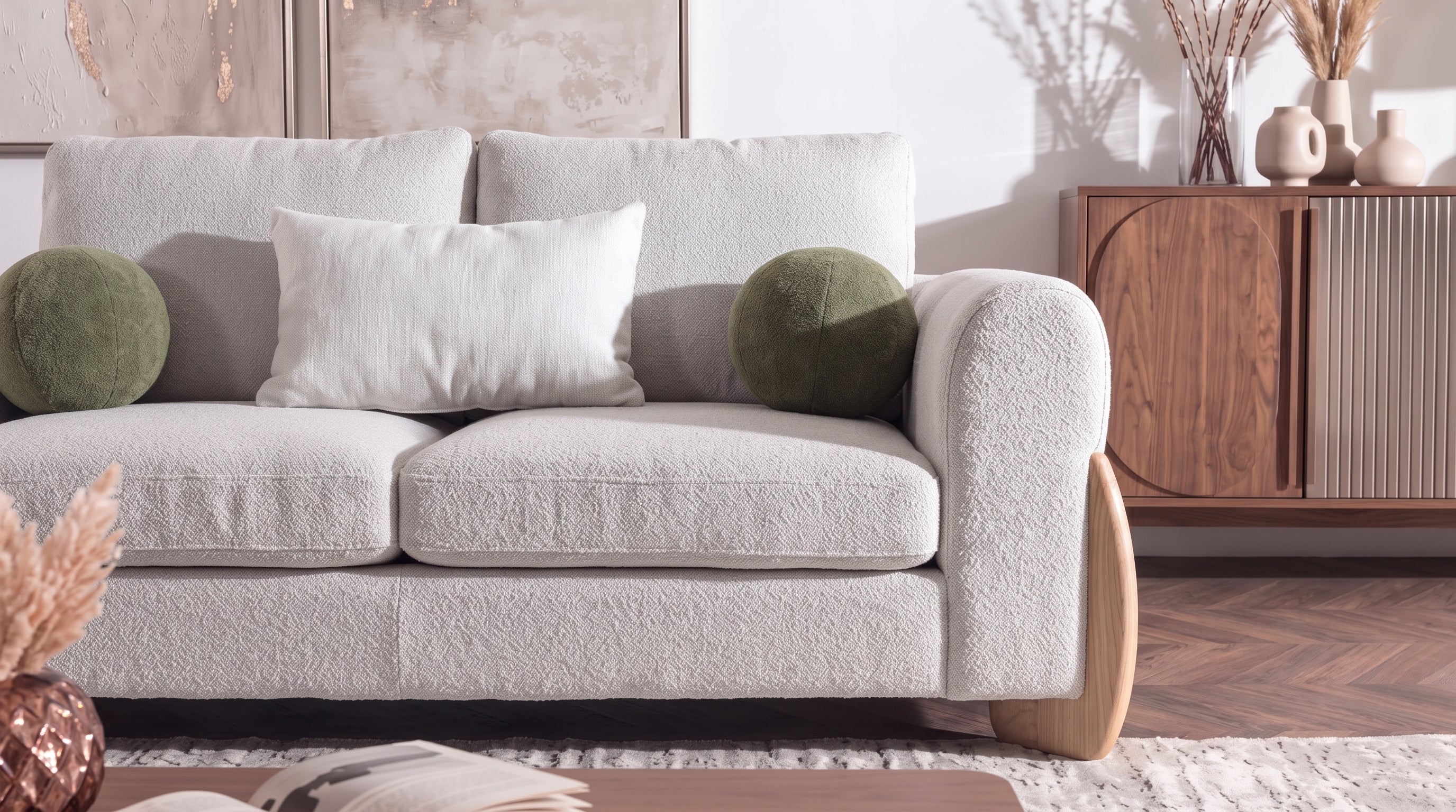 NEBIA LOVE SEAT TITUS CHALK