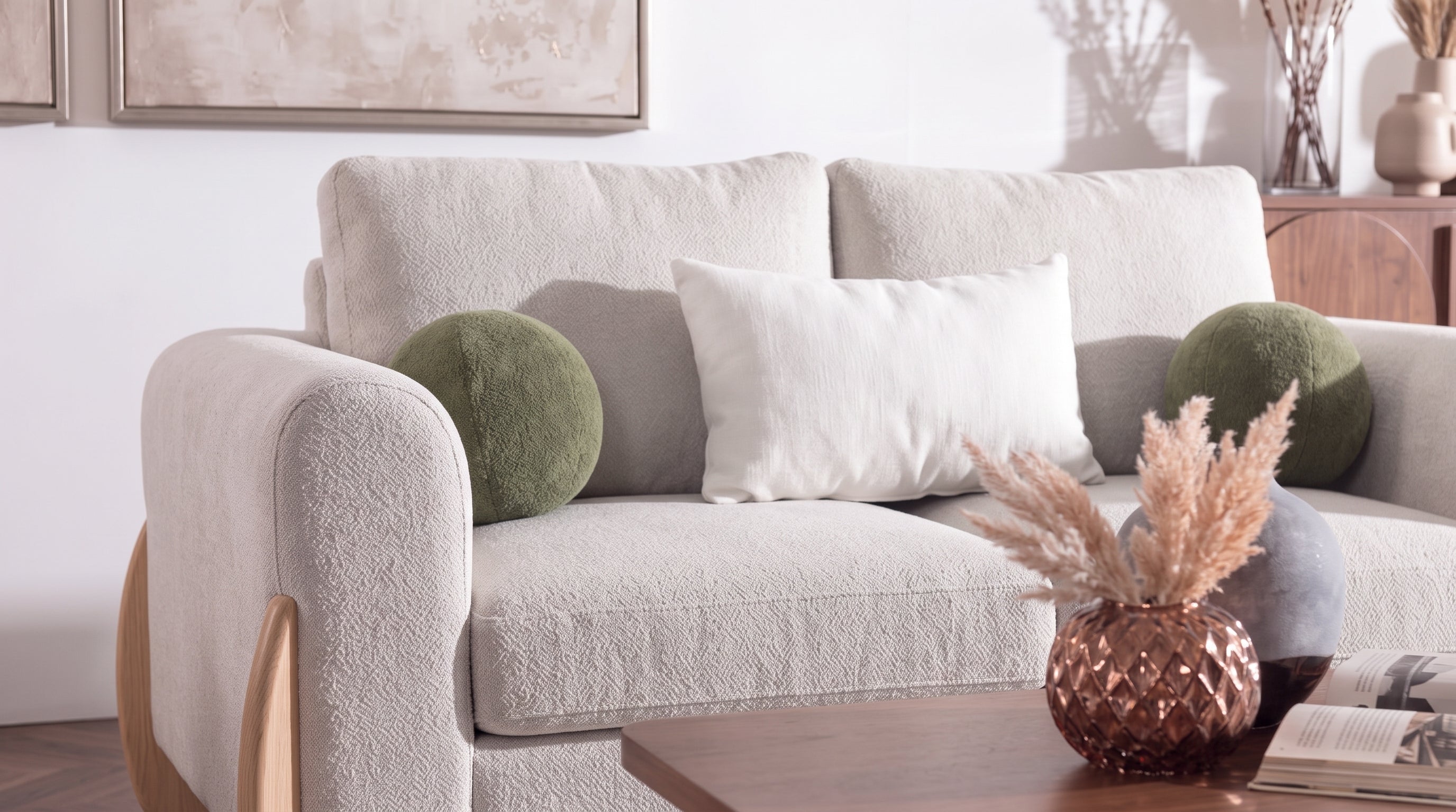 NEBIA LOVE SEAT TITUS CHALK