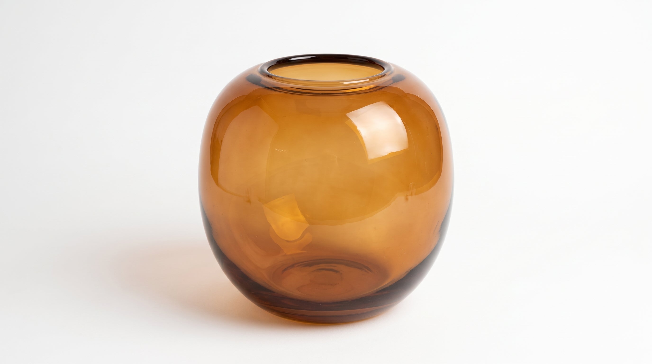 ORANGE FLORERO DE CRISTAL GRANDE