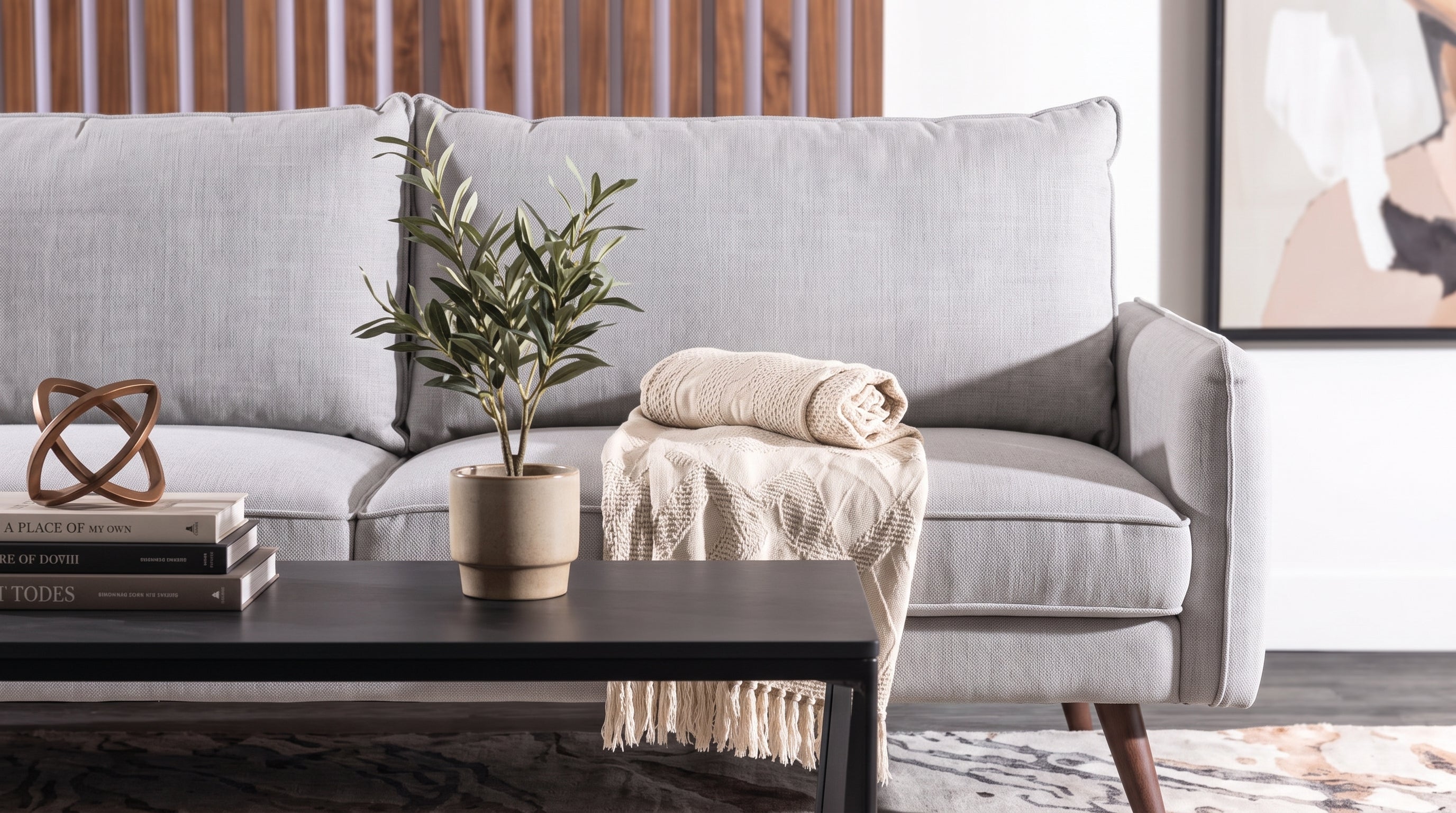 TUTTO SOFA NOGAL NATURAL GRIS