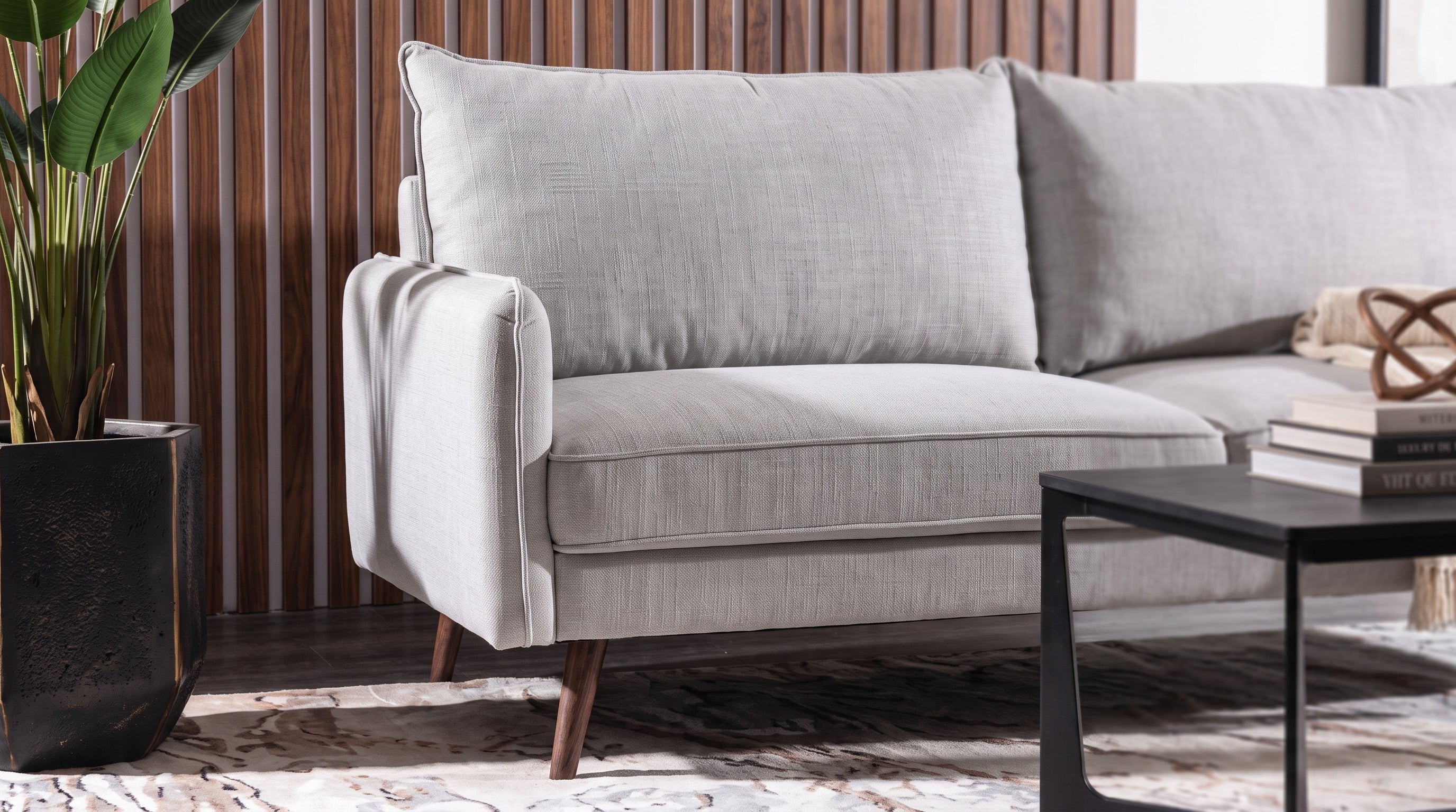 TUTTO SOFA NOGAL NATURAL GRIS