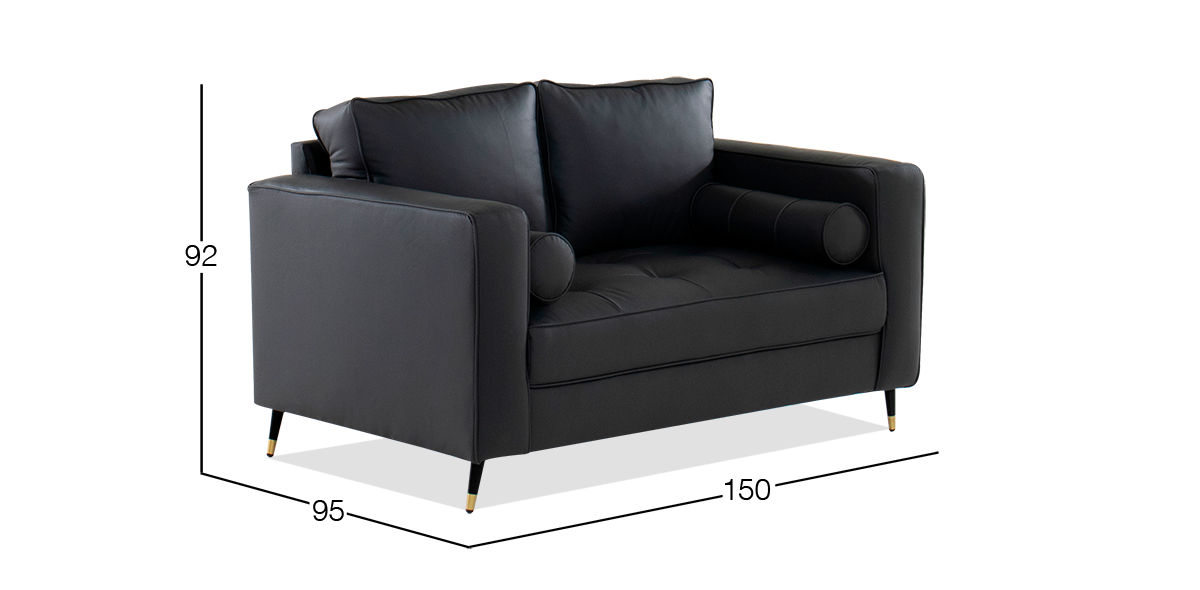 HAVEN LOVE SEAT PIEL MATCH GRIS
